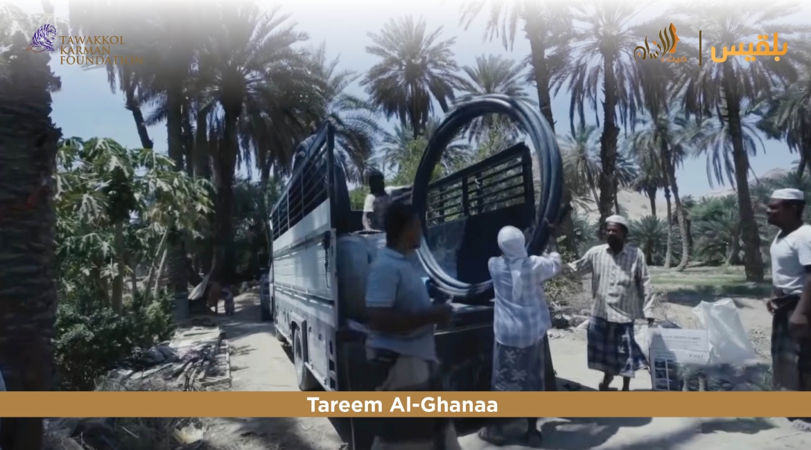 Tawakkol Karman Foundation Provides Modern Irrigation Networks and Agricultural Engineering to Local Farms (Hadramout, Yemen) 